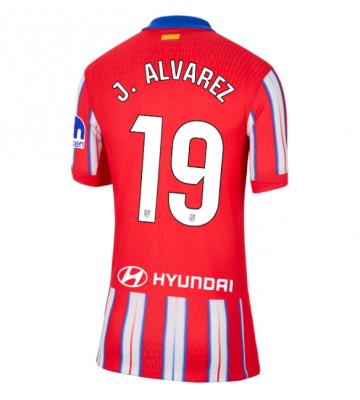 Atletico Madrid Julian Alvarez #19 Primera Equipación Mujer 2024-25 Manga Corta